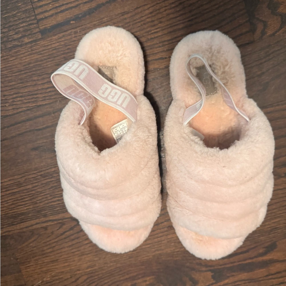 UGG plush Pink Slippers